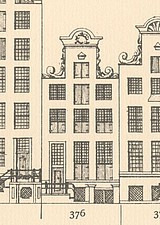 Keizersgracht 376, Tekening Caspar Philips