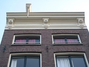 Herengracht 25 lijst met consoles, van de onderzijde