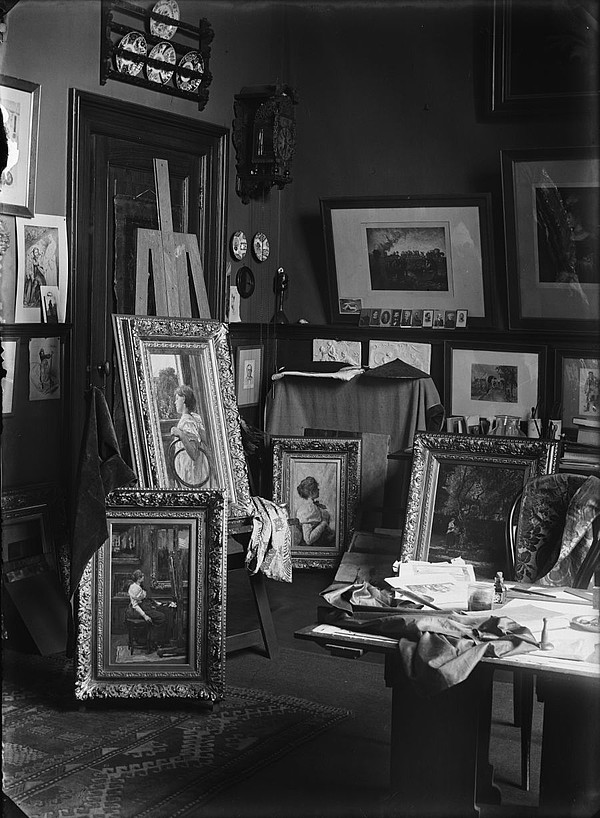 Keizersgracht 609 atelier Witkamp 3 Olie 1897 SAA