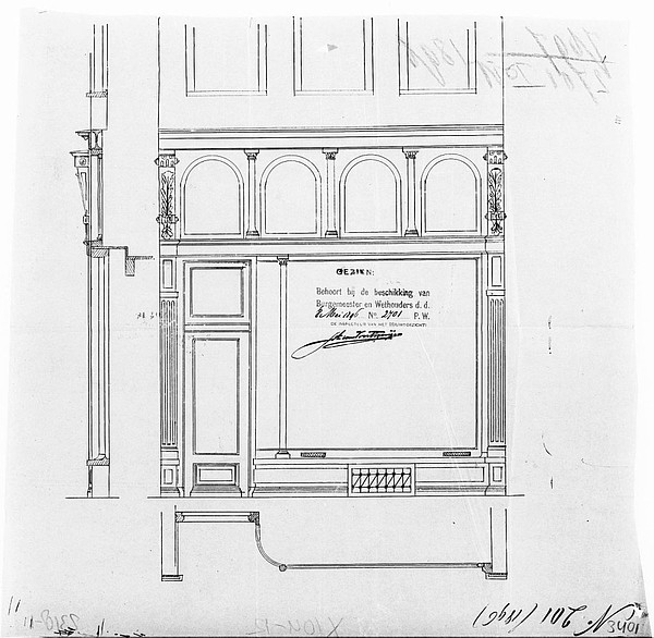 Keizersgracht 506 winkelpui 1896 SAA