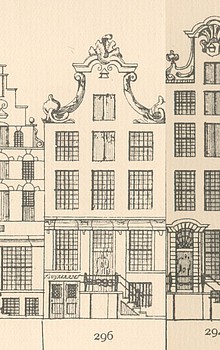 Keizersgracht 296 Tekening Caspar Philips