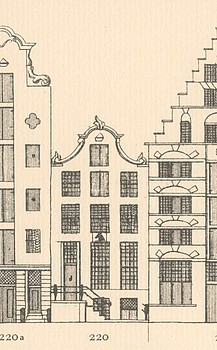 Keizersgracht 220, Tekening Caspar Philips