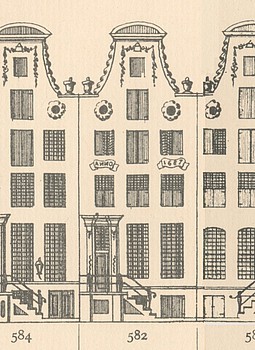 Keizersgracht 582 Tekening Caspar Philips