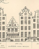 Keizersgracht 264-266 Tekening Caspar Philips