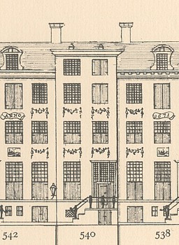 Keizersgracht 540 Tekening Caspar Philips