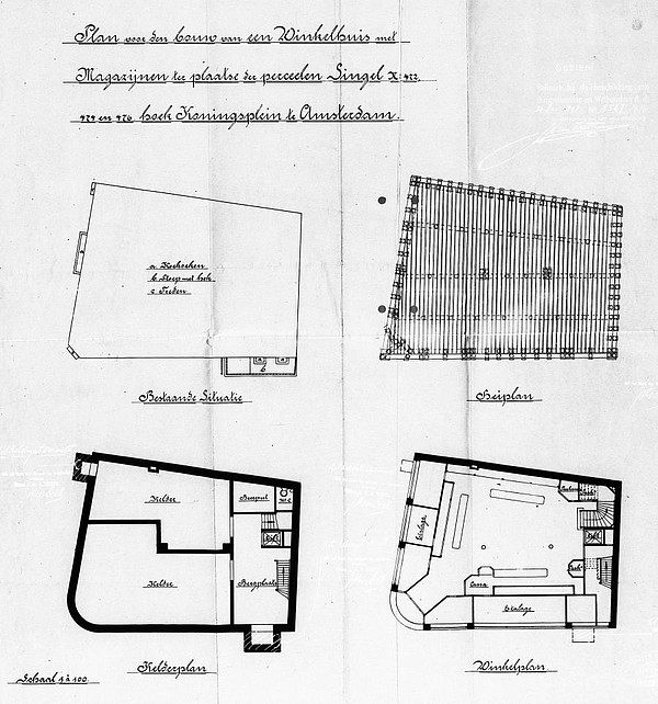 Singel 472-476 Bouwtekening 2 SAA