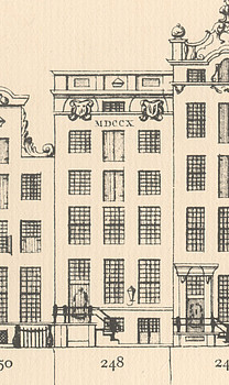 Keizersgracht 248 Tekening Caspar Philips