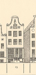 Herengracht 23 tekening Caspar Philips