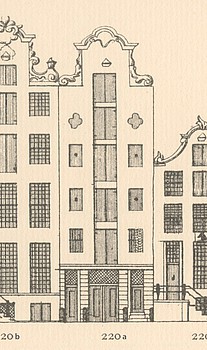 Keizersgracht 220a, Tekening Caspar Philips