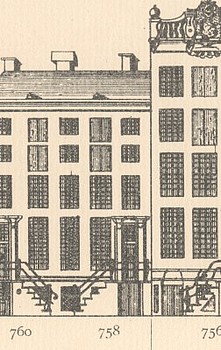 Keizersgracht 758 Tekening Caspar Philips