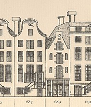 Keizersgracht 687-689, Tekening Caspar Philips