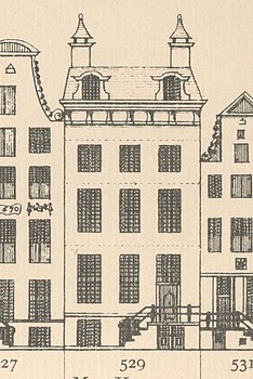 Keizersgracht 529, Tekening Caspar Philips