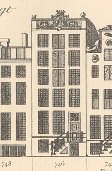 Keizersgracht 746 Tekening Caspar Philips