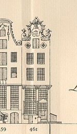 Keizersgracht 461, Tekening Caspar Philips