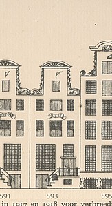 Keizersgracht 593, Tekening Caspar Philips