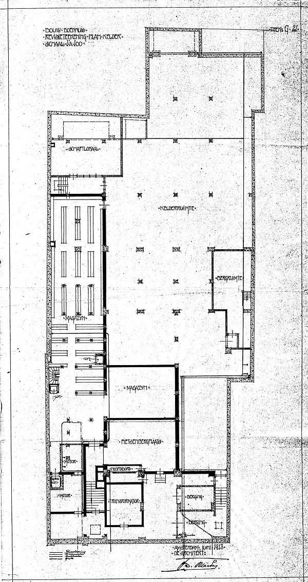 Herengracht 124-128 bouwtek Ouendag zw souterrain