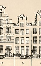 Keizersgracht 37 ,tekening Caspar Philips