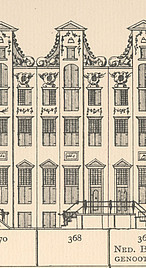 Herengracht 368  tekening Caspar Philips