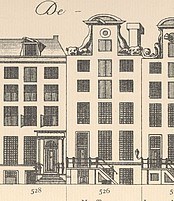 Herengracht 526, tekening Caspar Philips