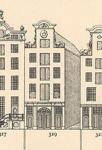 Herengracht 319, Tekening Caspar Philips