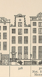 Herengracht 318 , Tekening Caspar Philips