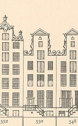 Keizersgracht 550 Tekening Caspar Philips