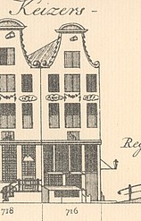 Keizersgracht 716 Tekening Caspar Philips