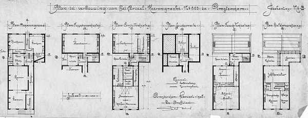 Herengracht 553 verbouwingstekening 4 Arkel 1907 SAA