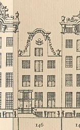 Keizersgracht 146, Tekening Caspar Philips