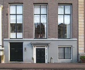 Keizersgracht 263, Ondergevel met voordeur