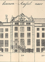 Herengracht 560, tekening Caspar Philips