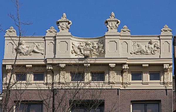 Keizersgracht 317 Lijst van de voorzijde gezien