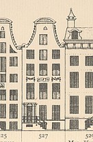 Keizersgracht 527, Tekening Caspar Philips