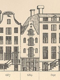 Keizersgracht 6, Tekening Caspar Philips