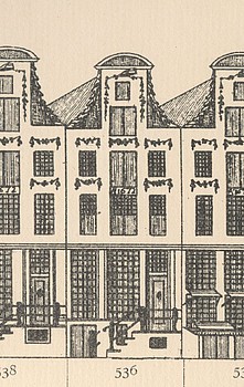 Herengracht 536, tekening Caspar Philips