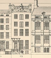 Keizersgracht 1, Tekening Philips Caspar