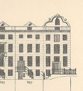 Herengracht 627, Tekening Caspar Philips