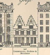 Herengracht 340 , Tekening Caspar Philips