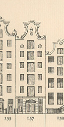 Herengracht 157, tekening Caspar Philips