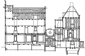 Herengracht 284 dwarsdoorsnede