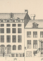 Herengracht 560, tekening Caspar Philips