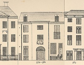 Keizersgracht 579-581, Tekening Caspar Philips