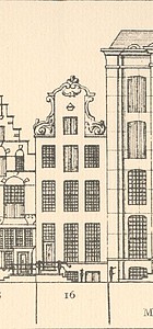 Herengracht 16 tekening Caspar Philips