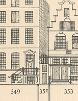 Herengracht 351, Tekening Caspar Philips