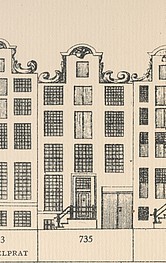 Keizersgracht 735, Tekening Caspar Philips