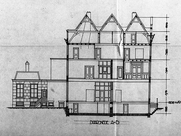 Keizersgracht 209 bouwtekening 2 1918 SAA doorsn