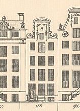 Keizersgracht 588 Tekening Caspar Philips