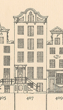 Herengracht 407, Tekening Caspar Philips