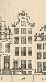 Keizersgracht 116, Tekening Caspar Philips