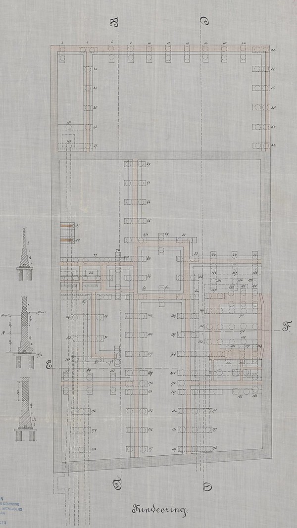 Herengracht 237 1881 bouwtekening fundering PA